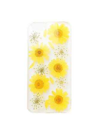 iPhone Cover - Ægte blomster - Yellow – Andcopenhagen.dk