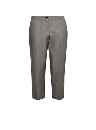 DP Petite Grey Elastic Back Ankle Grazer Trousers | Dorothy Perkins