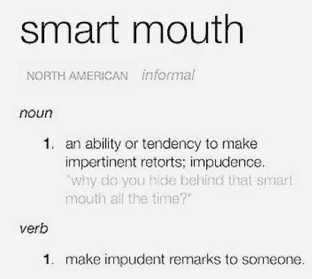 smart mouth dictionary definition description filler pinterest