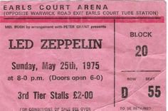 Led Zeppelin ticket
