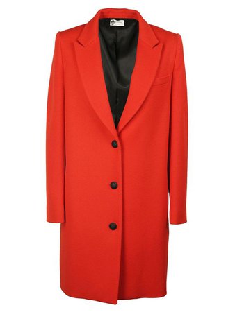 LANVIN SINGLE BREASTED WHIPCORD COAT.