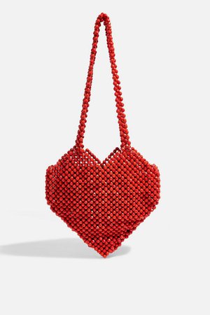 Heart Beaded Shoulder Bag | Topshop
