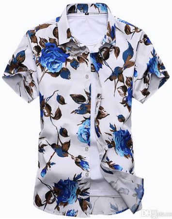 Men’s blue rose shirt