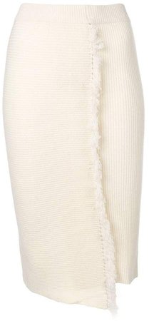 Cashmere In Love high-waisted fringed skirt