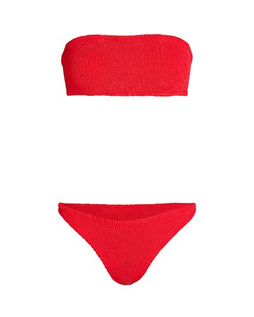 Hunza G Gabrielle Bandeau Bikini Set | INTERMIX®