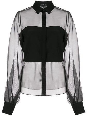 Cushnie Sheer Bell Sleeve Shirt Ss20 | Farfetch.com