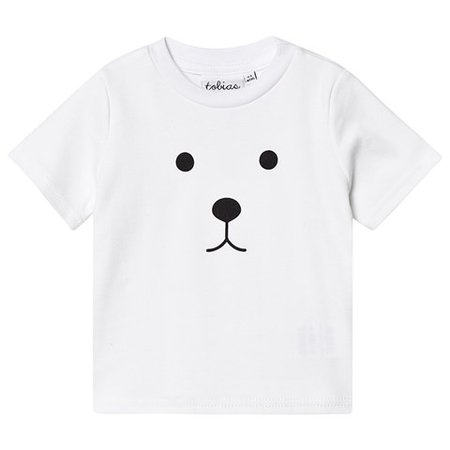 Tobias & The Bear White Bear Face T-Shirt | AlexandAlexa