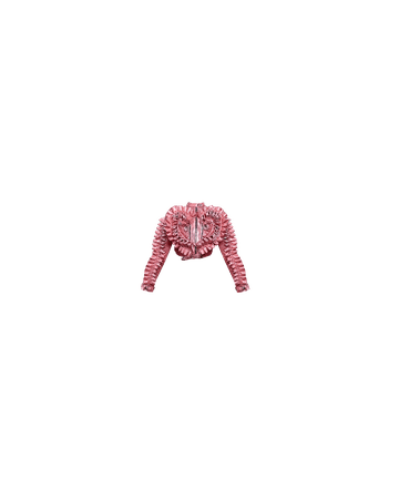 ManMadeSkins | pink valentine - heart ruffle motor jacket (dei5 edit)