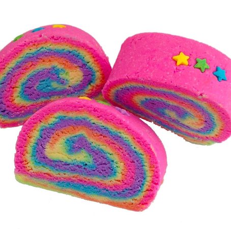 rainbow cake rolls