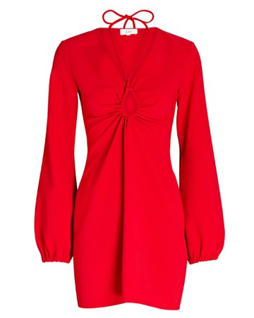 A.L.C. Leslie Cut-Out Mini Dress In Red | INTERMIX®