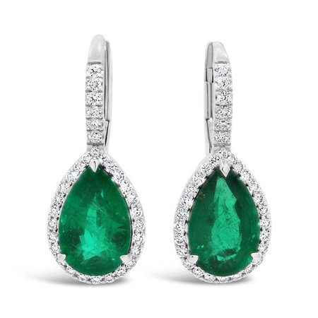 Stunning Emerald Drop Earrings | Washington Diamond | Falls Church, VA