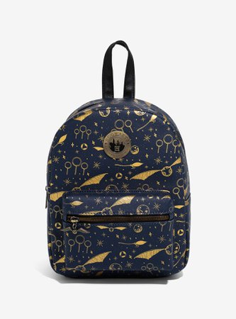 Harry Potter Navy & Gold Quidditch Mini Backpack