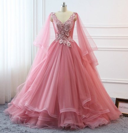 pink masquerade dress