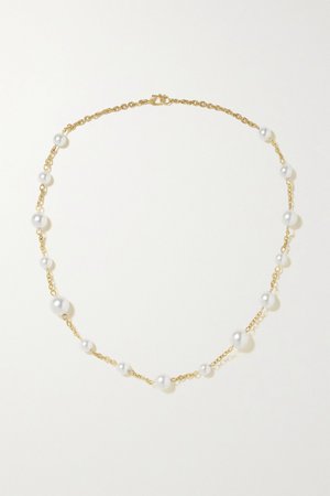 Gold Gumball 18-karat gold pearl necklace | Irene Neuwirth | NET-A-PORTER