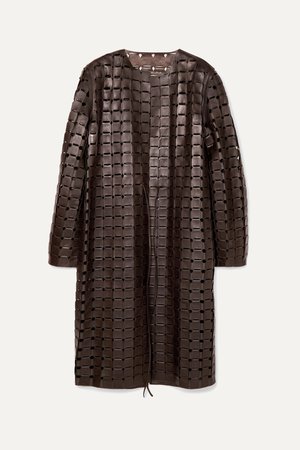 Brown Leather coat | Bottega Veneta | NET-A-PORTER