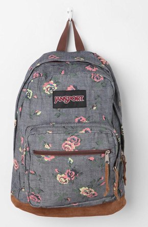 Jansport Floral and Coral Backpack