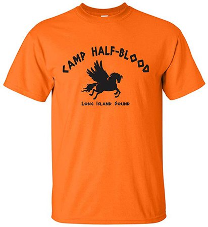 Amazon.com: Camp Half Blood Cool Percy Jackson Halloween Costume Youth Shirt Medium Orange: Clothing