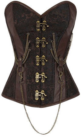 Emmery Steampunk Corset with Chains
