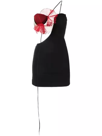Nensi Dojaka ruffle-detailed cut-out Minidress - Farfetch