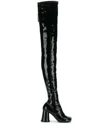 Mm6 Maison Margiela Cup Heel Over The Knee Boots - Farfetch