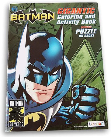 Amazon.com: Batman Gigantic 192 Page Coloring Book with Bookmarks on Back: Toys & Games
