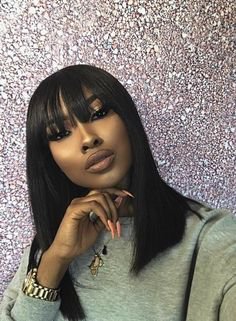 (17) Pinterest - weave with banges