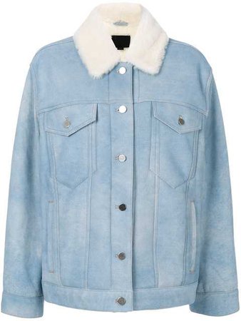 $3,519 Alexander Wang Oversized Shearling Jacket - Buy Online - Fast Delivery, Price, Photo