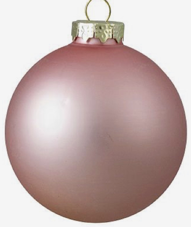 pink Christmas tree balls