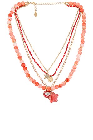 8 Other Reasons Flaming Stars Layered Necklace
