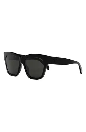 CELINE Triomphe 55mm Round Sunglasses | Nordstrom