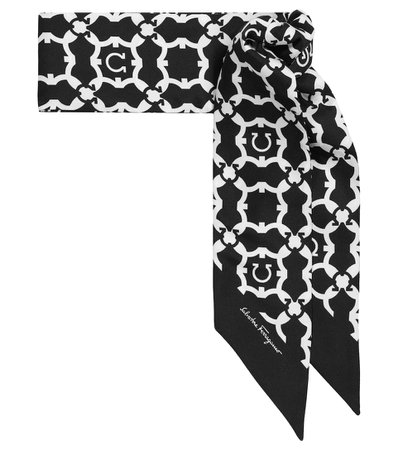 Salvatore Ferragamo - Logo silk scarf | Mytheresa