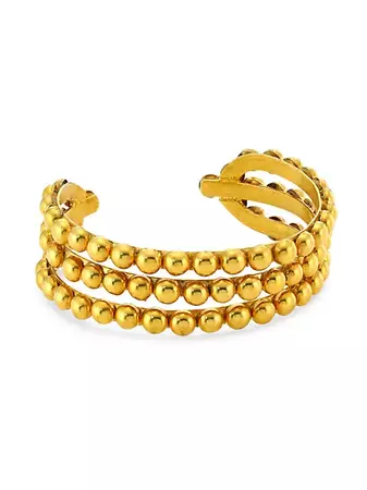 Shop Sylvia Toledano Talith 22K Goldplated Cuff Bracelet | Saks Fifth Avenue