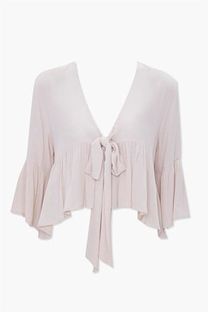 Tie-Front Flounce Top | Forever 21