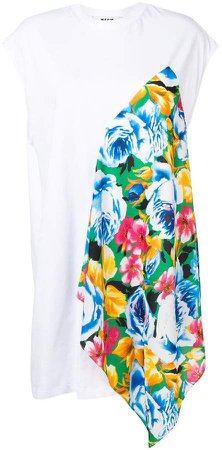 floral insert T-shirt dress