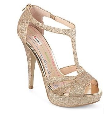 Gold high heel