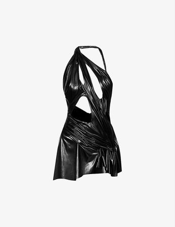 DI PETSA - Midnight cut-out stretch-woven mini dress | Selfridges.com