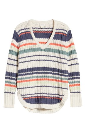Caslon® Chenille V-Neck Sweater (Regular & Petite) | Nordstrom