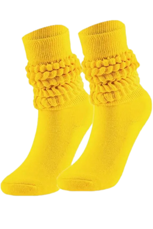 yellow slouch socks