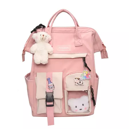 Waterproof Pastel Colors Cute Backpack - Shoptery