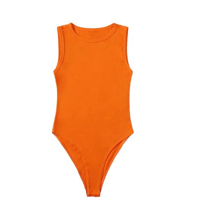 Orange bodysuit