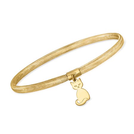 gold cat bracelet - Google Search
