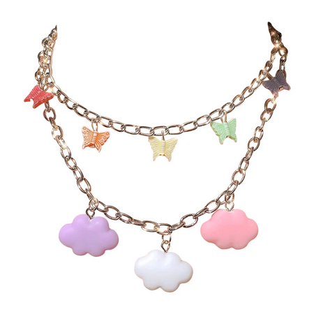 pastel goth/kawaii necklace
