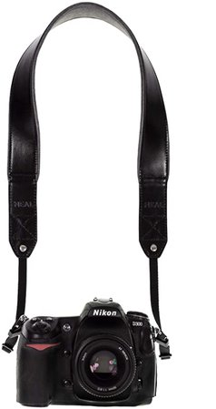 Amazon.com : Leather Camera Strap - Neck, Shoulder or Sling Vintage Straps for Film, Mirrorless and DSLR Cameras as Canon, Nikon, Sony, Fujifilm and More : Electronics