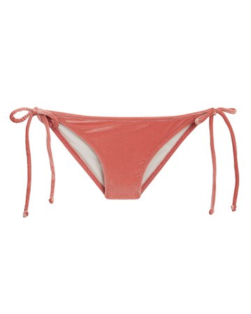 Iris Velvet Side Tie Bikini Bottom