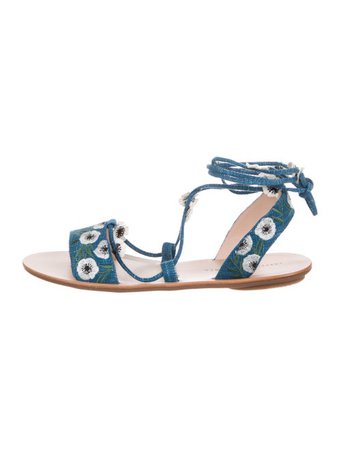 Loeffler Randall Fleura Embroidered Sandals w/ Tags - Shoes - WLF36050 | The RealReal