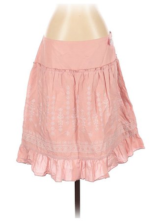 By Deep Los Angeles 100% Cotton Pink Casual Skirt Size M - 77% off | thredUP