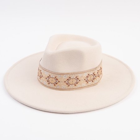 winter white rancher hat