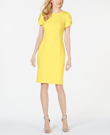 Yellow Work Dress