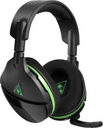 green and black headphones