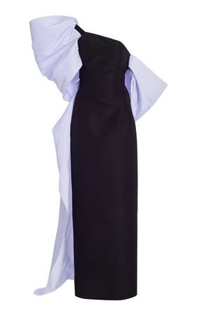 reike nen silk sheath black periwinkle light blue purple gown dress (edited)
